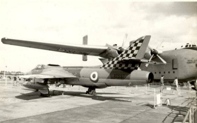As an F.6, displayed at Heathrow on 21/09/1958 whilst with 63 Sqn